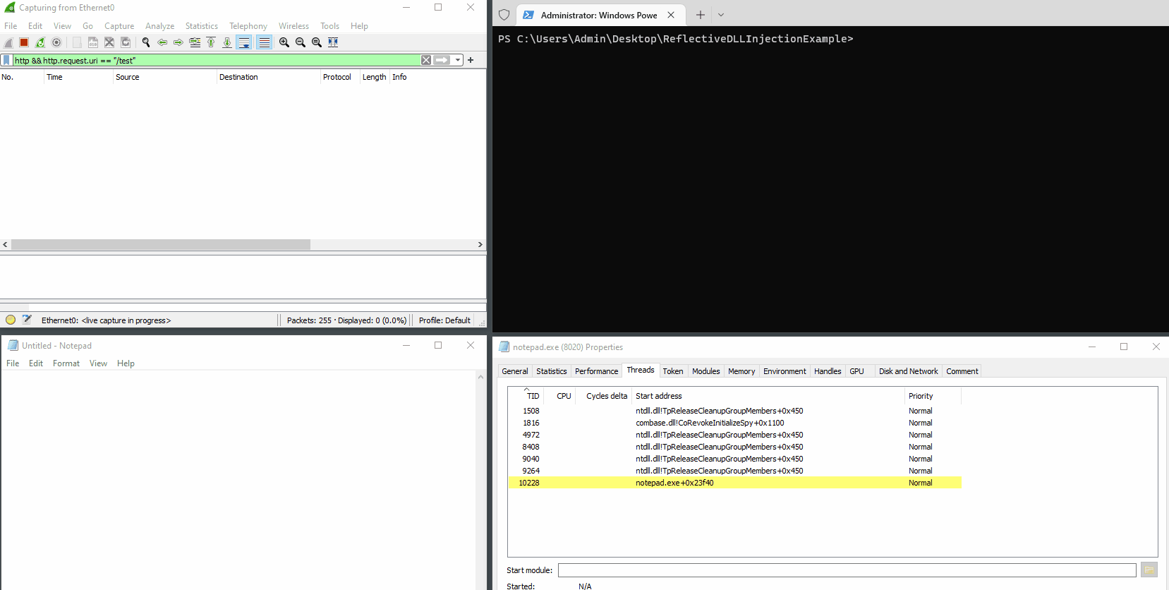 Reflective dll injection